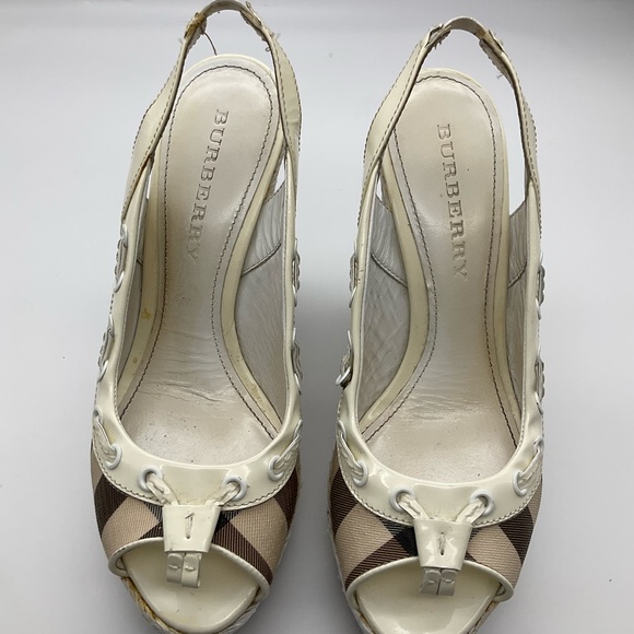 BURBERRY ESPADRILLES HEELS - Picture 10 of 13